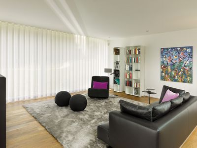 Gardinsystem, SG 5600, Colorama 2, Room shot "Private Home", Gümligen, Switzerland, Wave
