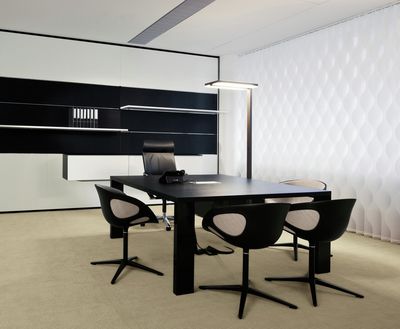 Lamellgardiner, SG 2810, Multi Visio, Room shot "Bene Office and Showroom", Vienna, Austria, Vertical Waves