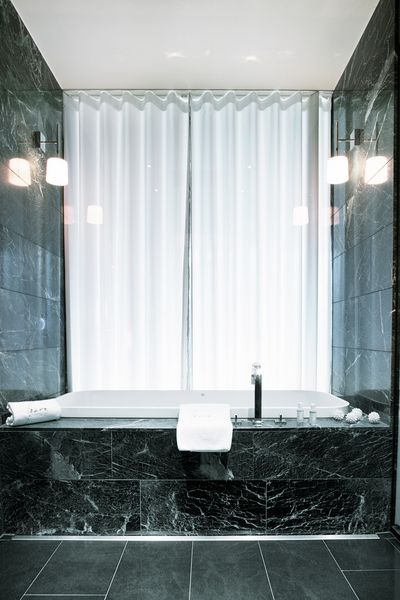 Gardinsystem, Customer Fabrics, Room shot "Hotel Park Weggis", Switzerland, Recess