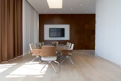 Gardinsystem, SG 5600, Colorama 2, room shot ""Office Gehrke econ in the Torhaus", Hannover, Germany, Wave