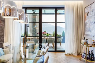 Gardinsystem, SG 5600, Customer Fabrics, Villa at the lake, Lucerne, Switzerland