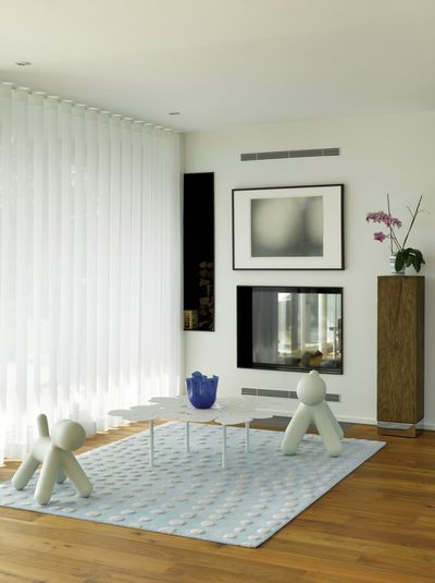 Gardinsystem, SG 6010, Colorama 1, Room shot "Private Home", Gümligen, Switzerland, Wave